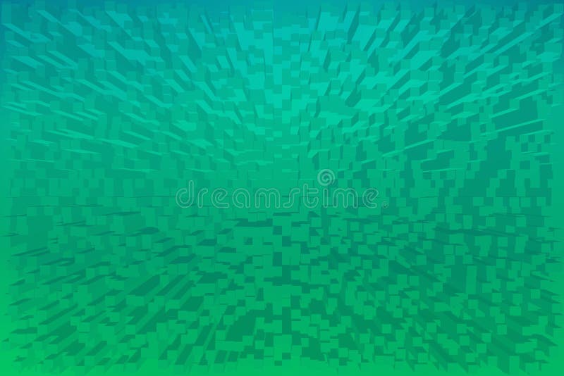 Blue and Green Cube Background Stock Illustration Illustration of