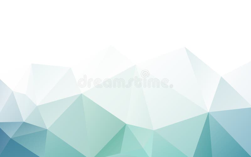 Blue green triangle polygonal geometric design royalty free illustration