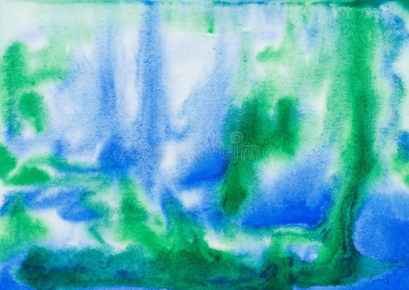 Blue green watercolor abstract vector illustration Blue green watercolor abstract vector illustration