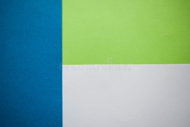 Blue, Green and White Background Vertically and Horizontally Divided