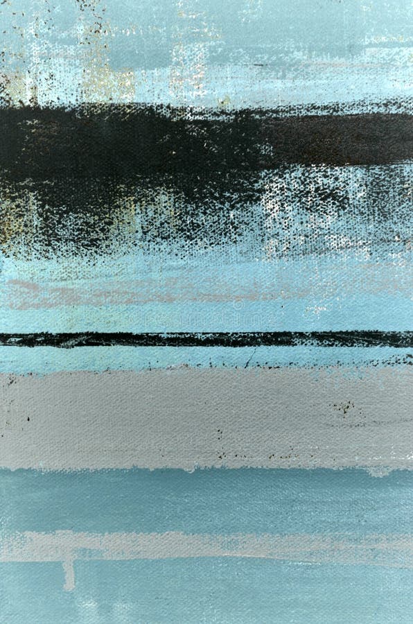 Grey and Blue Abstract Art Painting Stock Image Image of contemporary