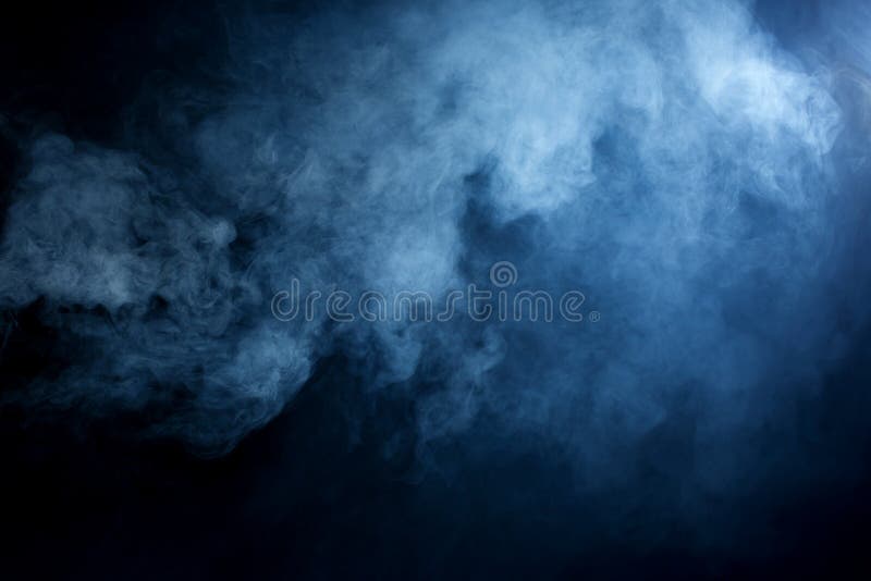 Blue/Grey Smoke on Black Background