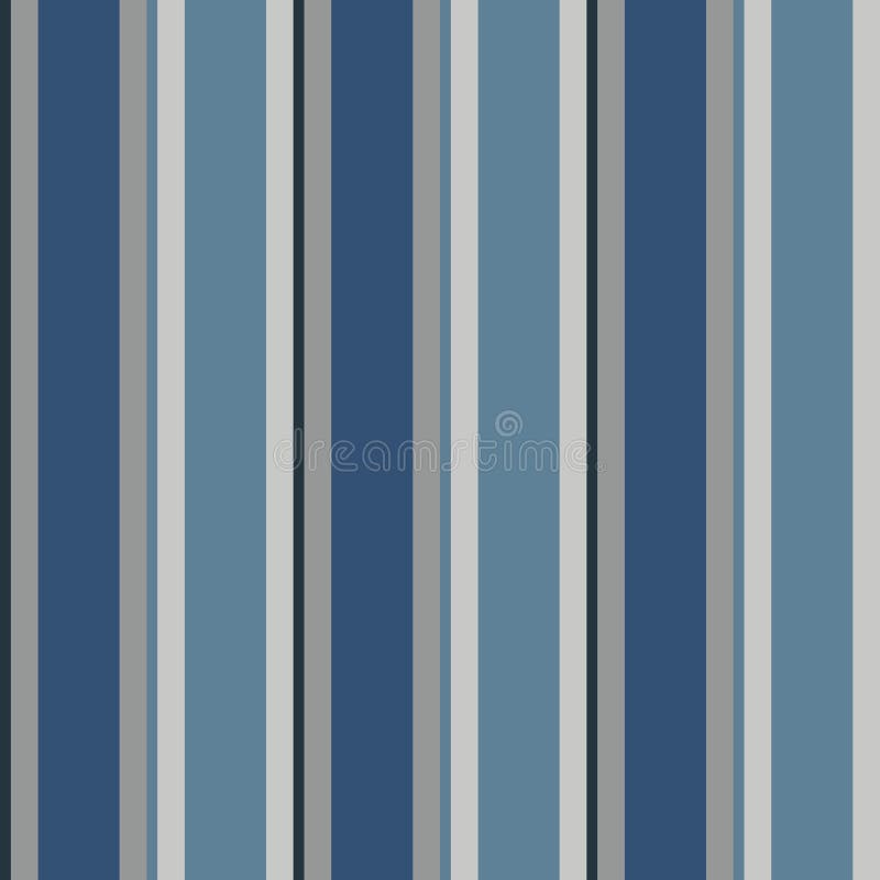Blue and Grey Striped Seamless Background Stock Vector Illustration