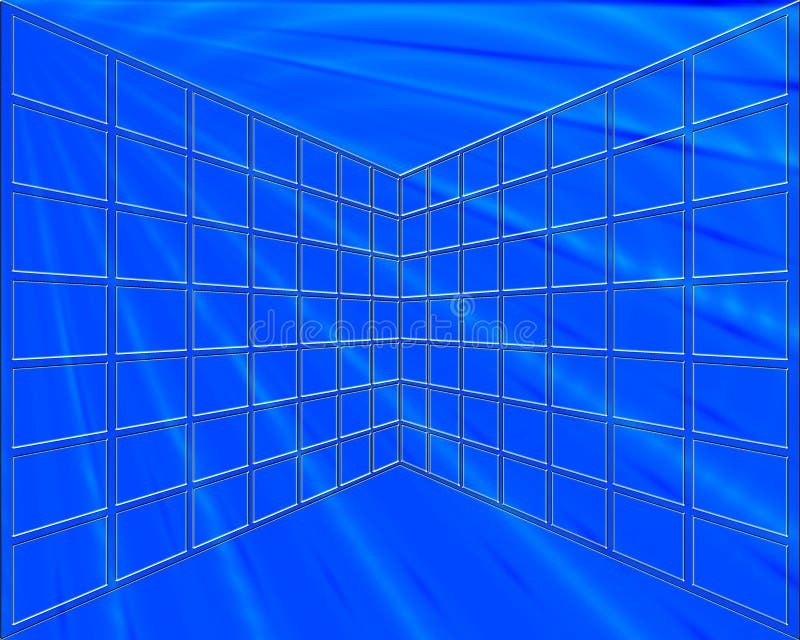 Blue Grid stock illustration