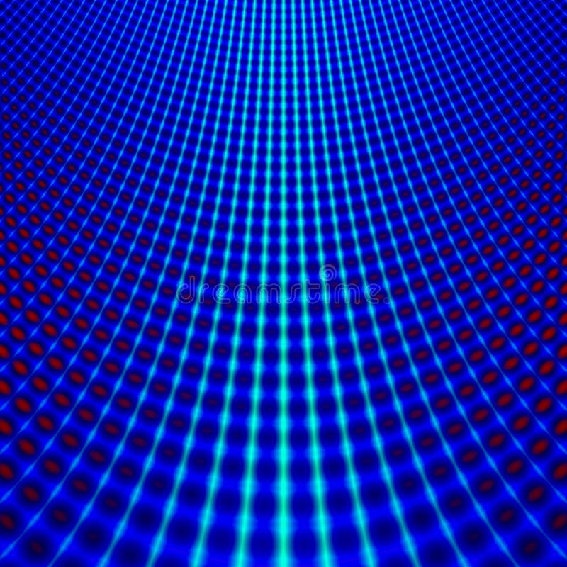 Blue grid fractal royalty free illustration
