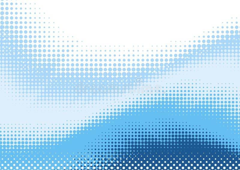 Blue halftone background royalty free illustration