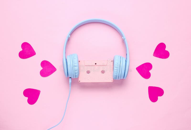 Blue headphones stock image. Image of feeling, romantic - 144921947