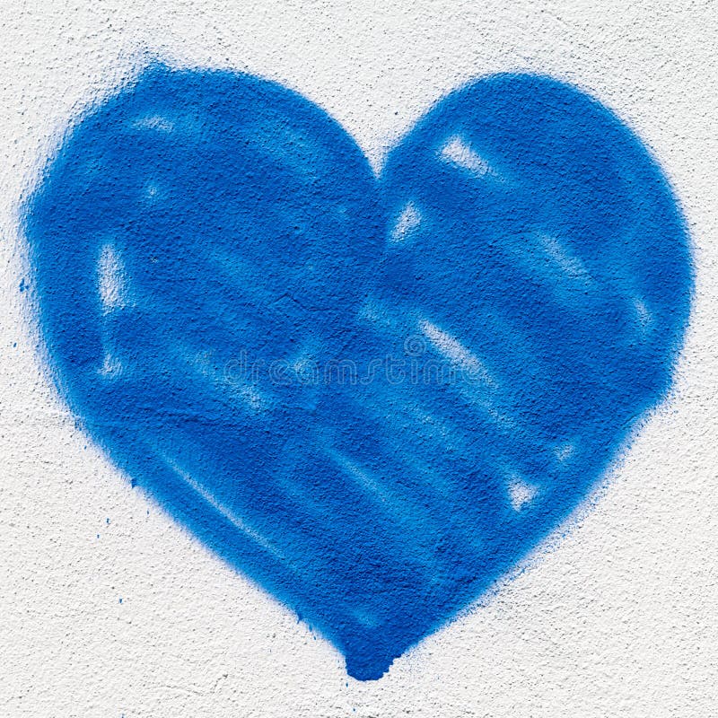 Blue heart stock photo. Image of isolated, environment 62430380