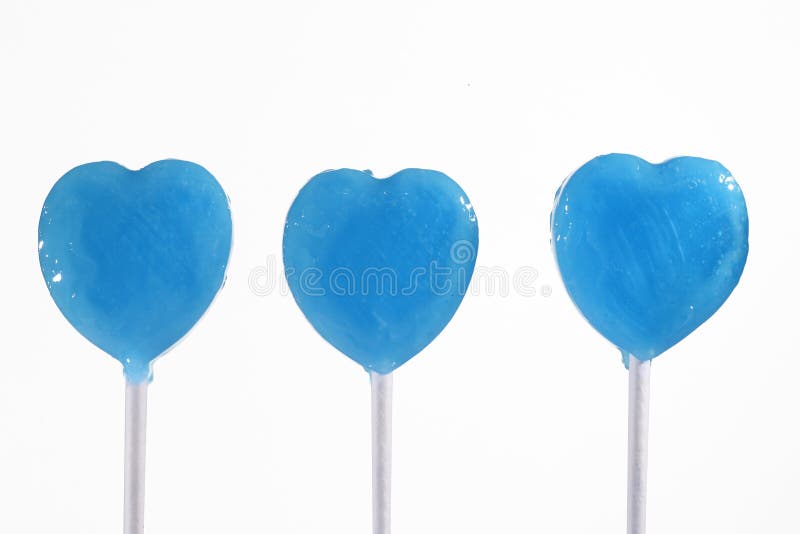 Blue Heart lollipop stock image. Image of background 10092523