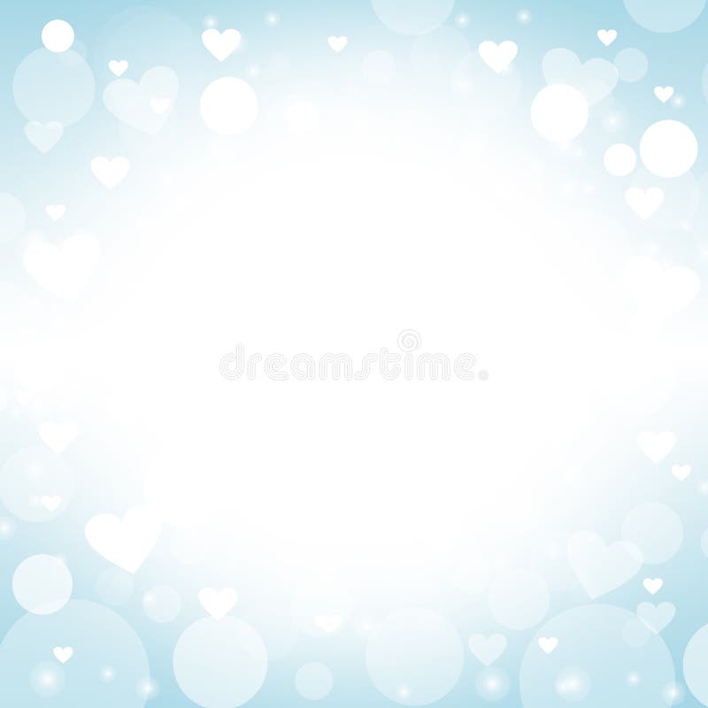 Blue Hearts Background Design Ideas for Valentine`s Day Stock Vector ...