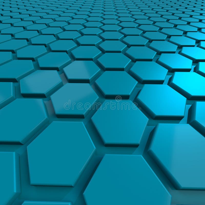 Blue Hexagon Pattern Stock Illustration Illustration Of Background 32989046