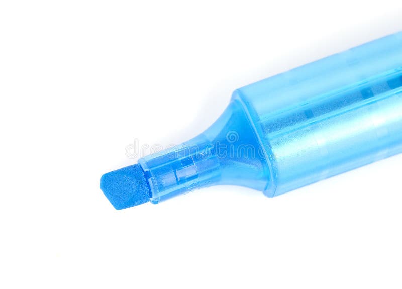 Blue Highlighter stock photo. Image of isolated, color 23828988