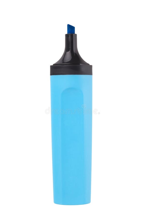 Blue Highlighter with Color Wave Stock Image Image of highlighter