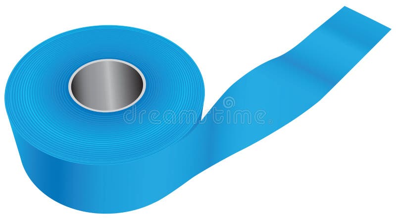 Adhesive or insulation black tape piece 3d Vector Image