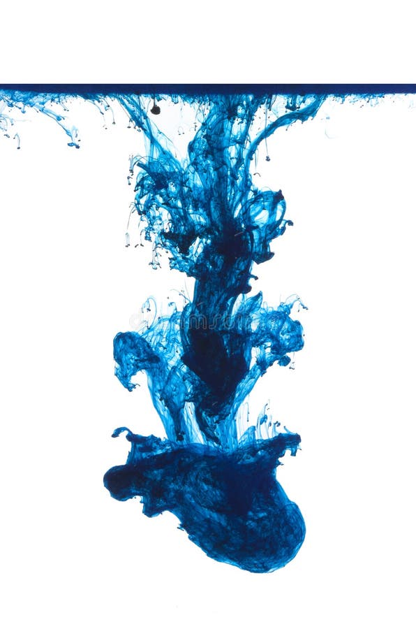 Blue ink stock photo. Image of colors, blue, abstract 47314072