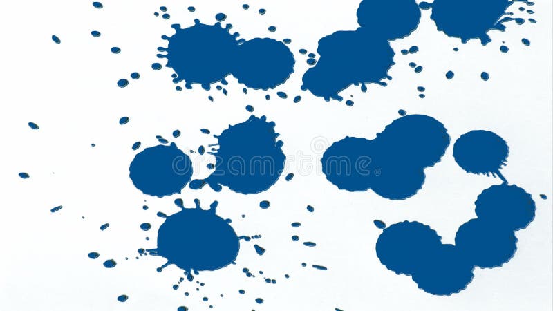 Blue Ink Splatter