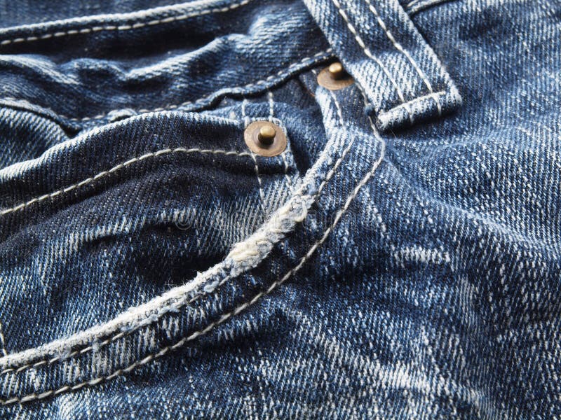 Blue Jean pocket closeup stock photo. Image of apparel - 11115560