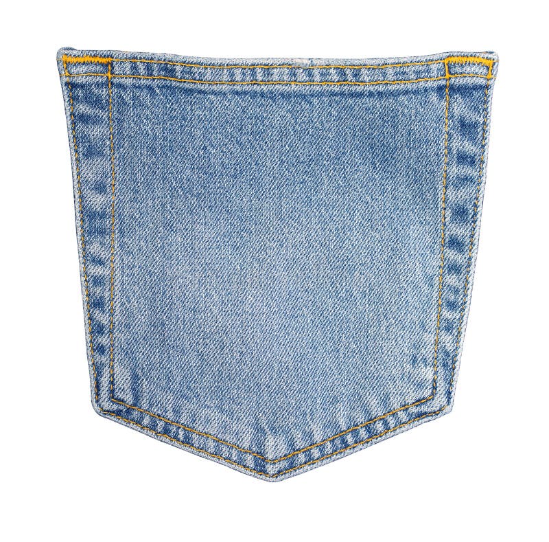 Blue Jeans Back Side Pocket Stock Photo Image of blue, denim 137954992