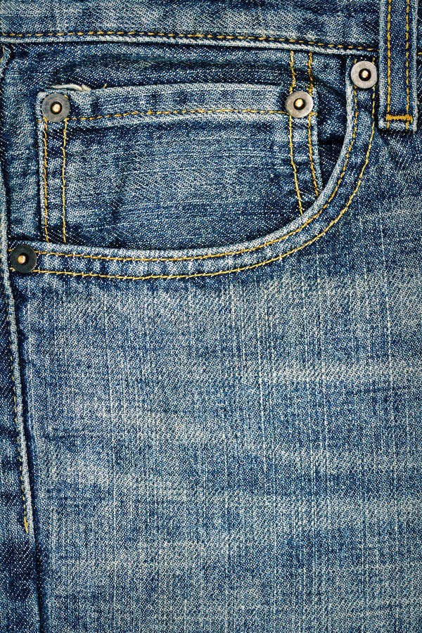 Blue Jeans Fabric With Pocket Stock Photo Image of background, frame