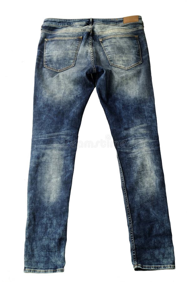 Old Faded Denim Blue Jean Levi Jacket Isolated Stock Image - Image of ...