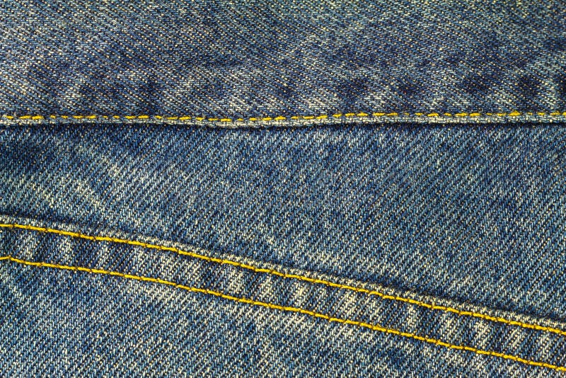 Blue Jeans with Seam, Denim Texture Background, Close Up. Stock Photo ...