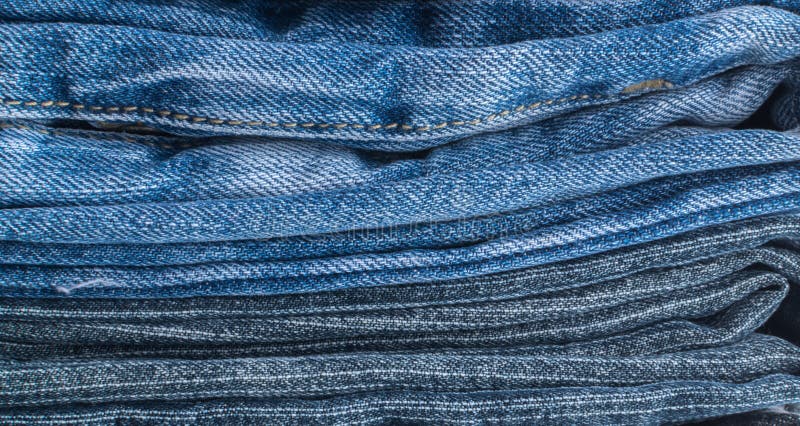 Blue Jeans and Stitches Texture. Denim Background with Seam Stock Image ...