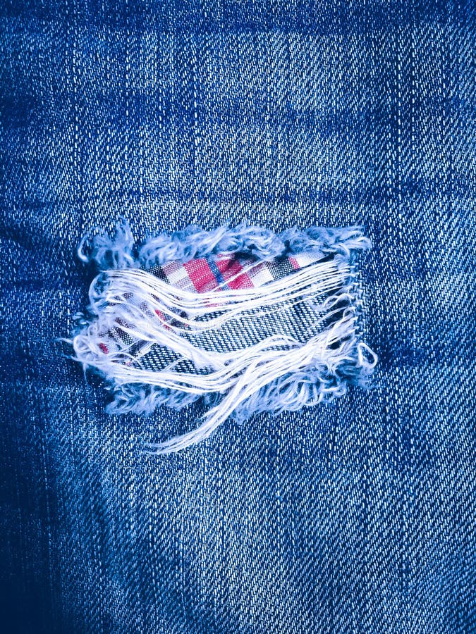 Tear jean stock image. Image of cotton, fashion, pattern - 18051303