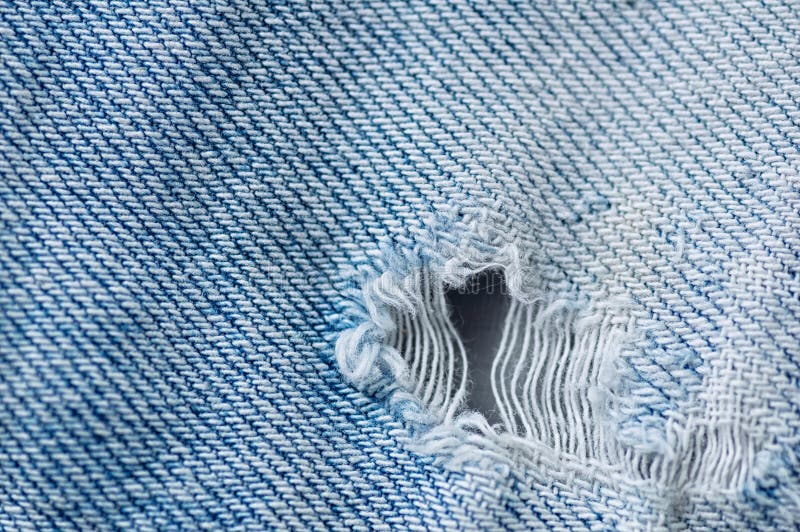 Blue Jeans Texture. the Texture of the Cotton Fabric. Closeup Stock