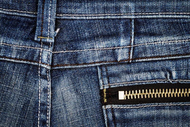 Zipper on jeans stock image. Image of blue, macro, detail - 25170513