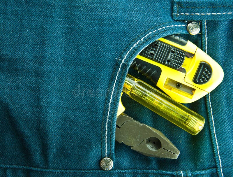 Blue jeans and tools