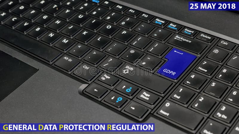 blue keyboard key with text GDPR as symbol for Privacy and General Data Protection Regulation on a notebook computer stock images blue keyboard key with text GDPR as symbol for Privacy and General Data Protection Regulation on a notebook computer stock images