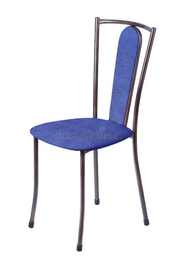 Blue kitchen chair royalty free stock photos