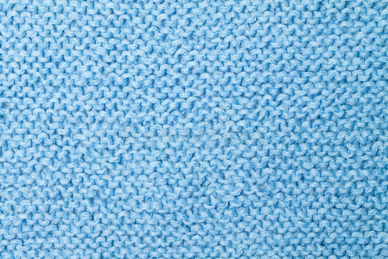 Blue knitted texture