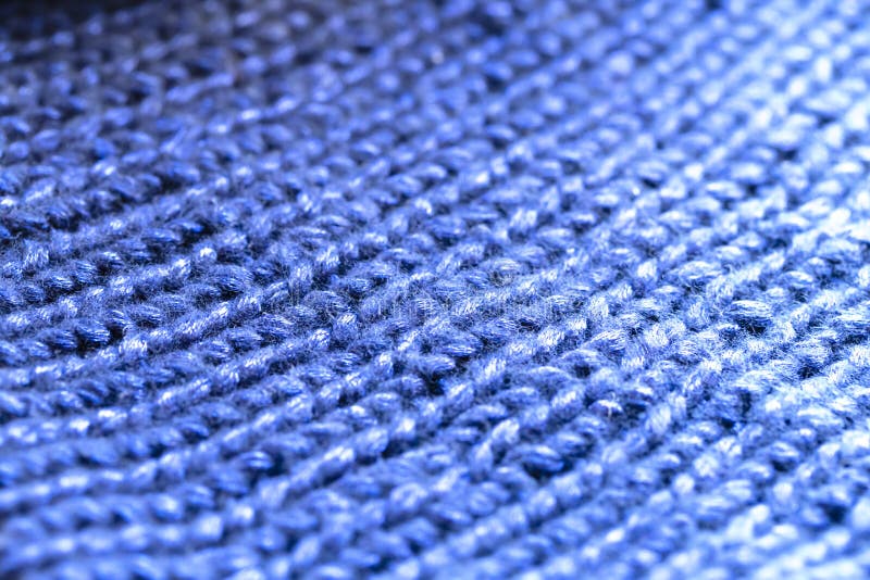 Blue Knitted Woolen Background Stock Photo - Image of clothing, fabric ...