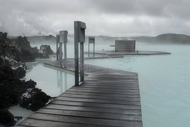 Modrý laguna, geotermální koupel středisku v island.