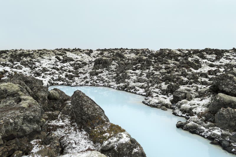 Blue lagoon in iceland stock photo. Image of warming 40047192