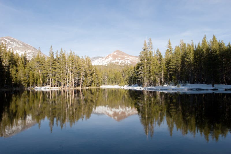 Blue lake royalty free stock photography