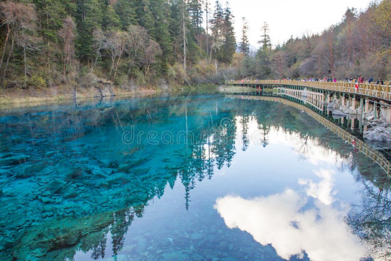 1514 Blue Sky Jiuzhaigou Stock Photos Free And Royalty Free Stock