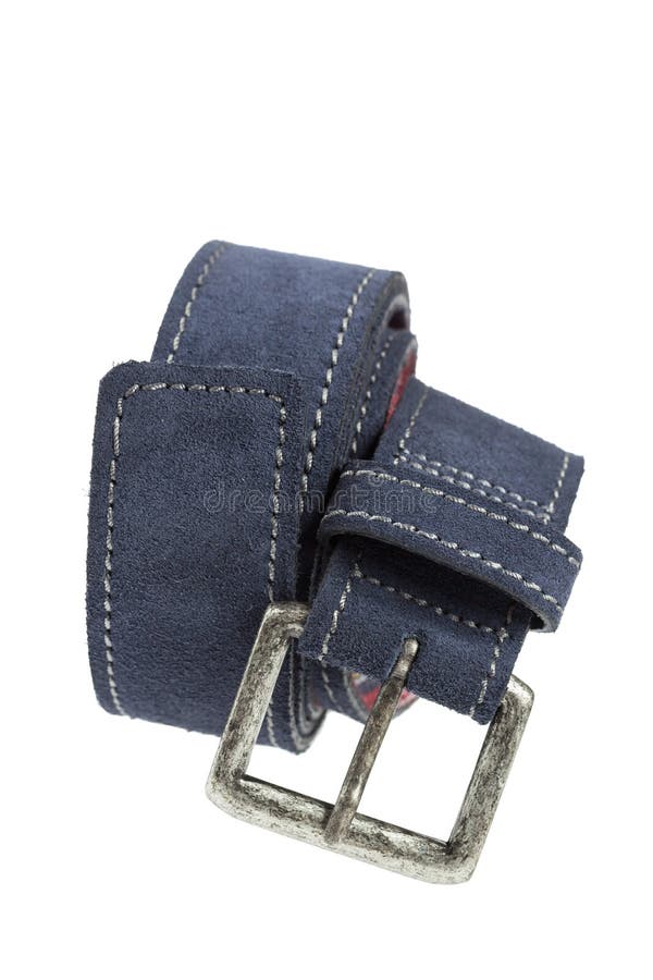 Blue Leather Belt stock photo. Image of accessory, fashionable 37870288