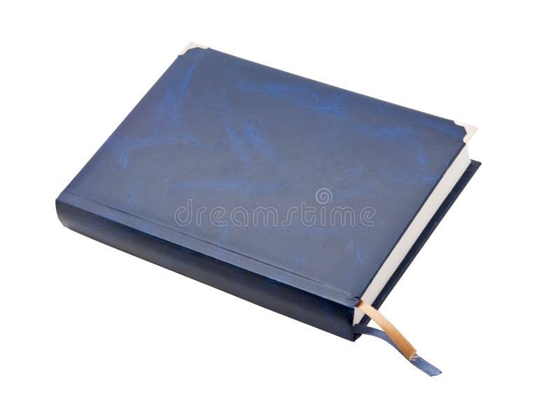 Blue leather notebook