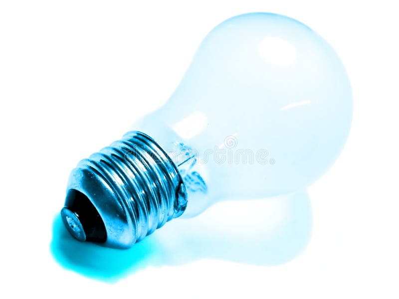 Blue light bulb