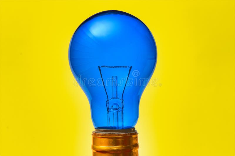Blue Light Bulb Free Stock Photos & Pictures, Blue Light Bulb Royalty