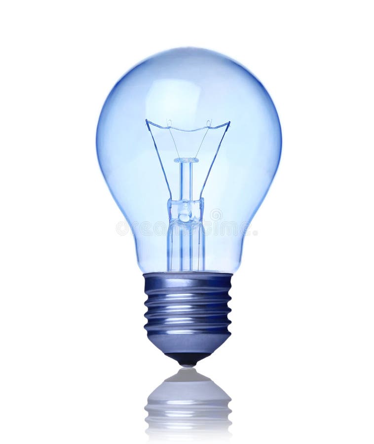 Blue Light Bulb Stock Image Image Of Electric Blue Bulb 4971277