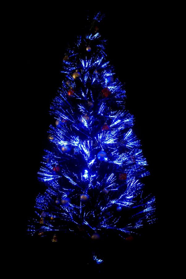 Blue Light ChristmasTree stock photo. Image of decor 6606332