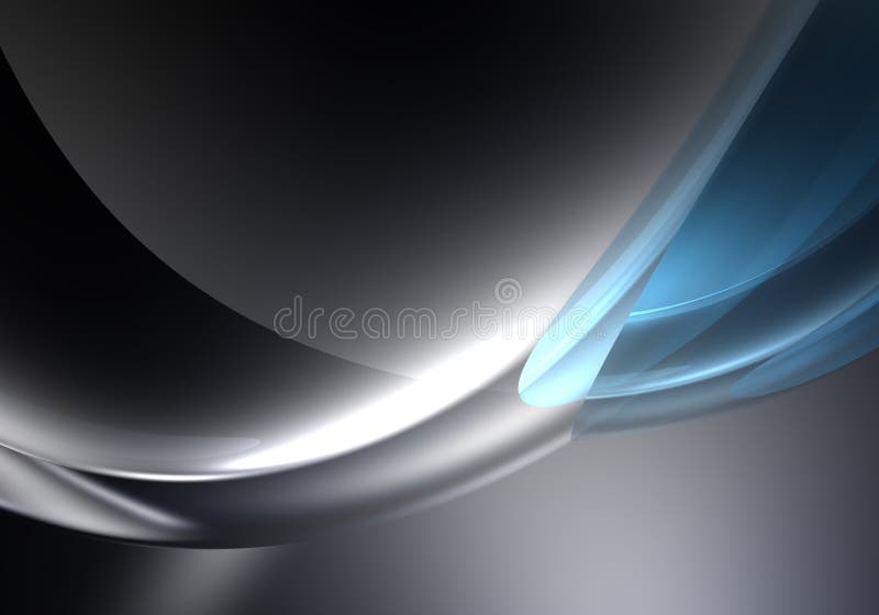 Blue light on grey background