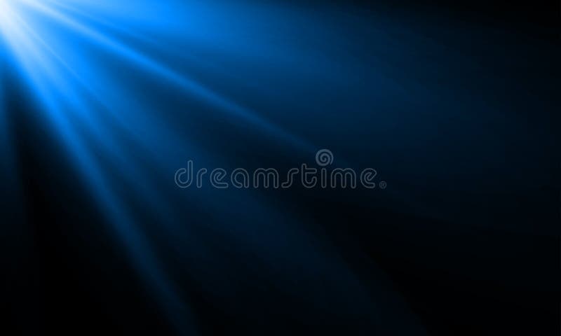 Blue light ray sun beam vector background. Abstract neon blue light flash spotlight backdrop sunlight shine background