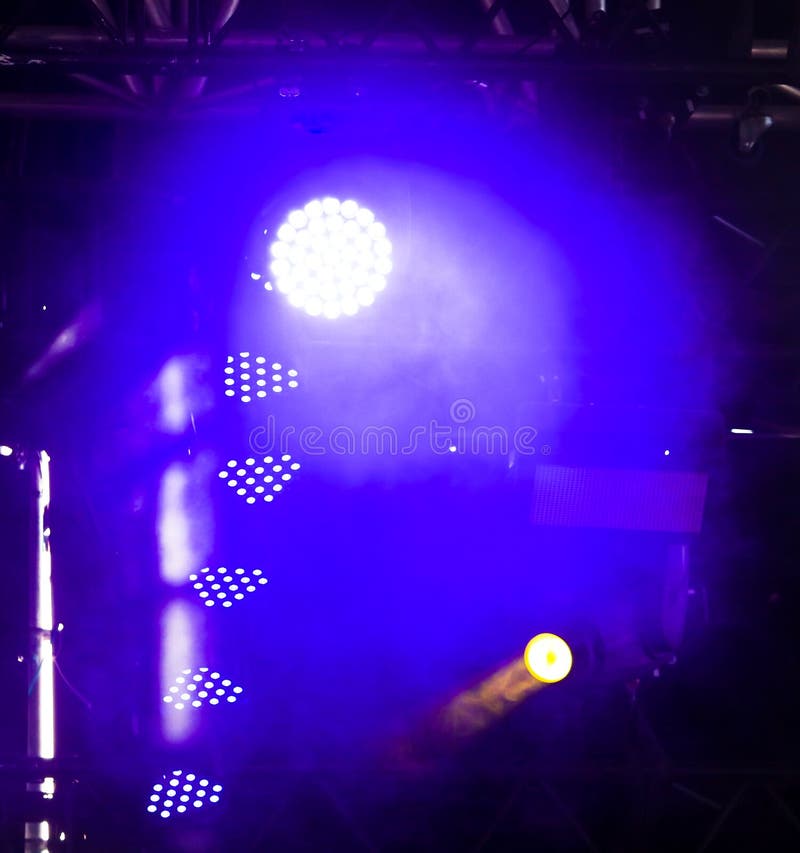 Blue Light On Stage As Abstract Background Stock Photo Image of
