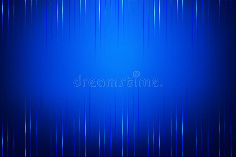 Blue Light and Stripes Moving Fast Over Blue Background Stock Vector