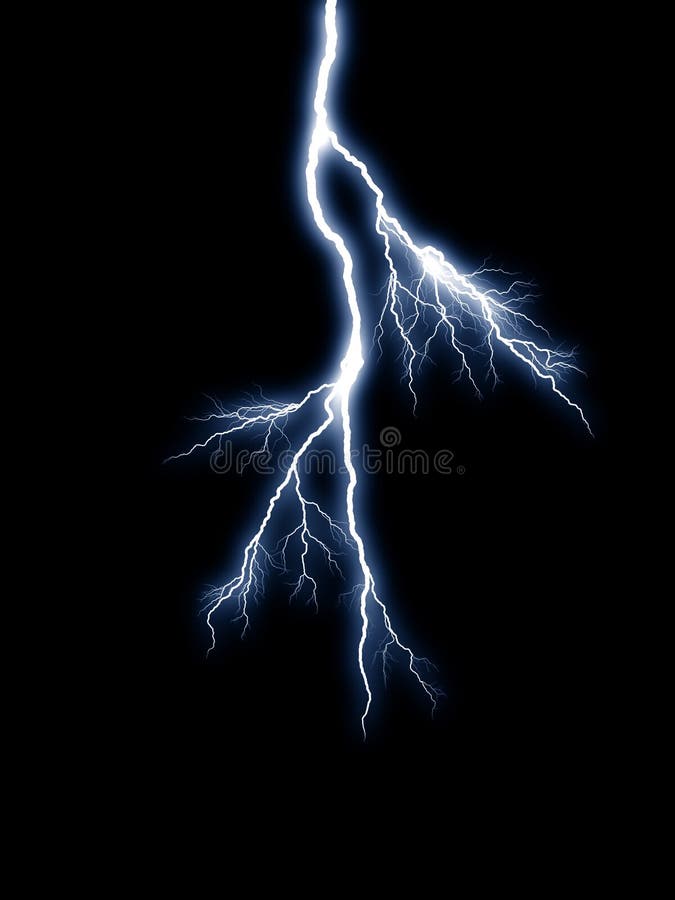 Blue lightning vector illustration