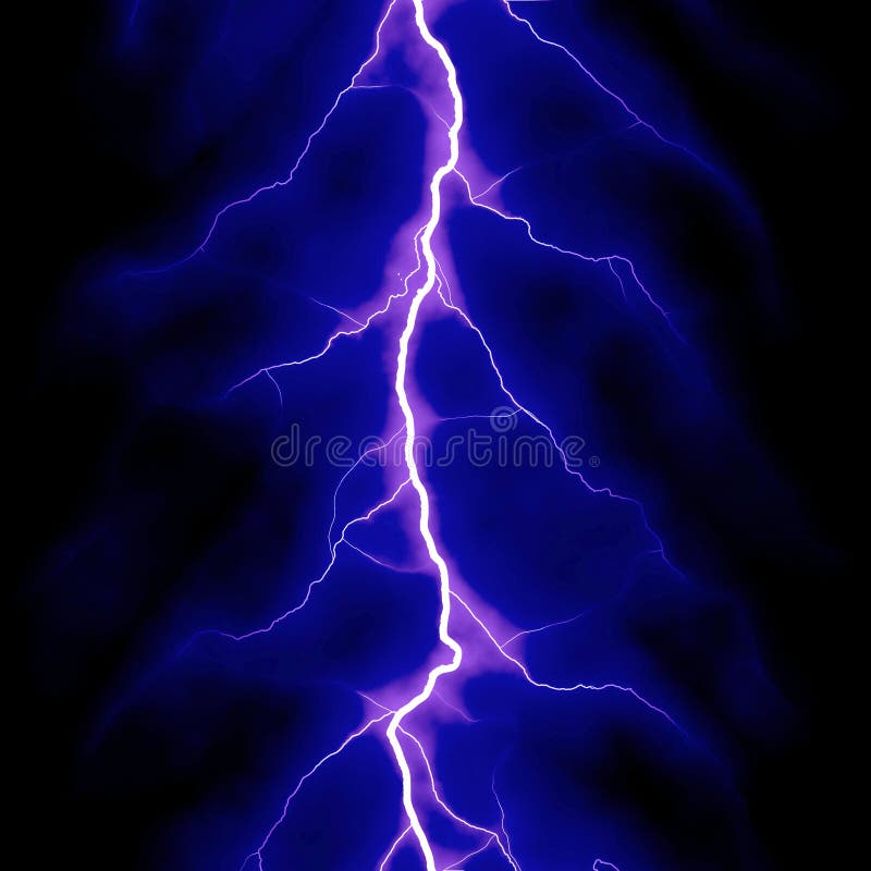 Blue lightning royalty free illustration
